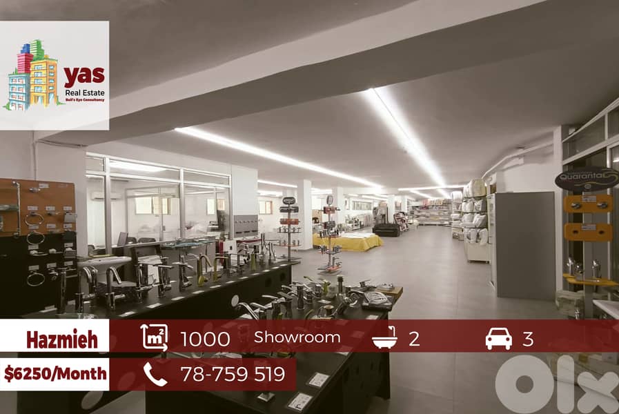 Hazmieh 1000m2 | Showroom | Rent | Accessible | Prime Location |AA/BA 0