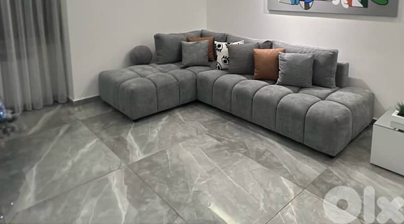 Brand New Modern Light Gray Corner Sofa – Stylish & Comfortable 0