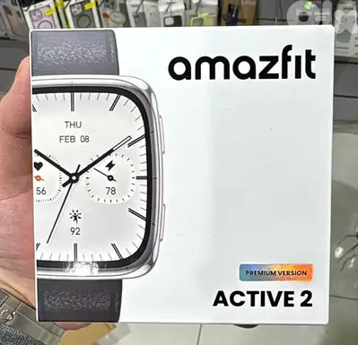 Amazfit Active 2 premium version Square Black Leather