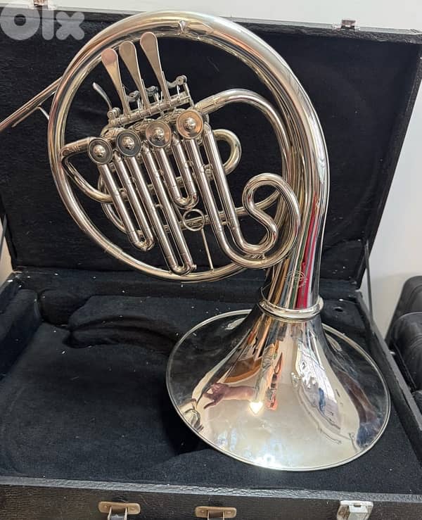 French horn second hand silver color 0