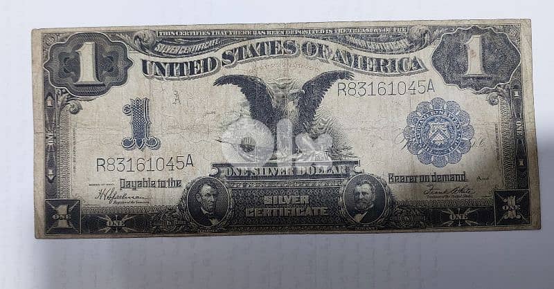 USA Black Eagle Large One Dollar banknote 1899 0