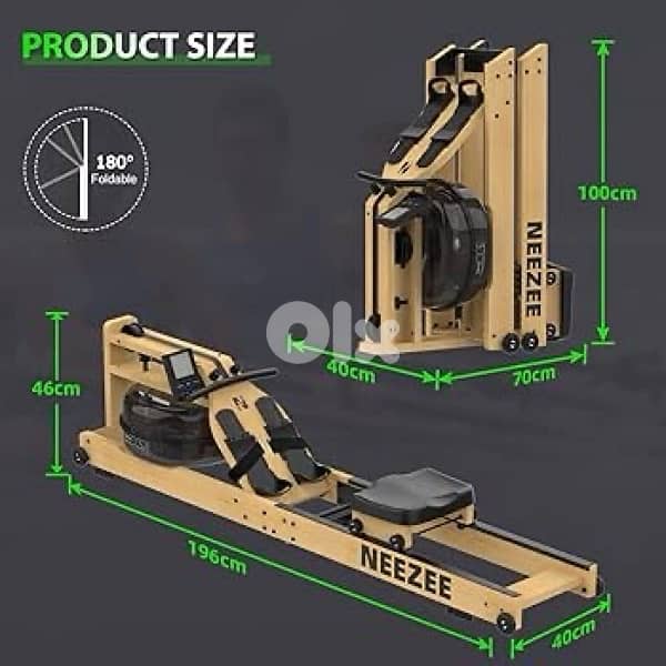 Neezee Rowing Machine, Water Rowing Machine Foldable 2