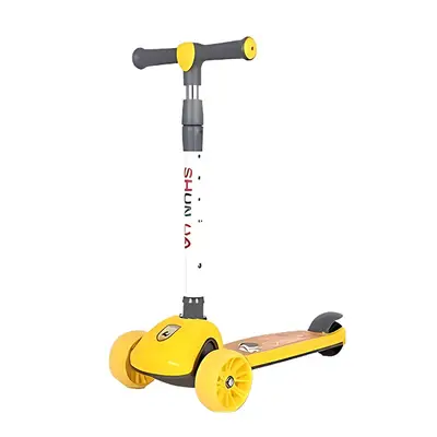 Foldable Kid's Scooter with LED Lights and Music - سكوتر أطفال قابل لل