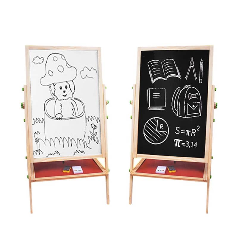Foldable Double-Sided Drawing Board for Kids 65 x 35 x 37 cm - لوح رسم 0