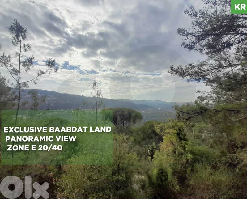 Land for Sale in Baabdat | Mountain Views |Calm Location. REF#KR130716 0