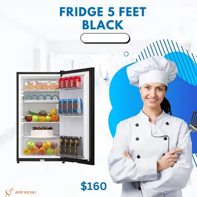 Fridge 5 Feet White Silver كفالة شركة