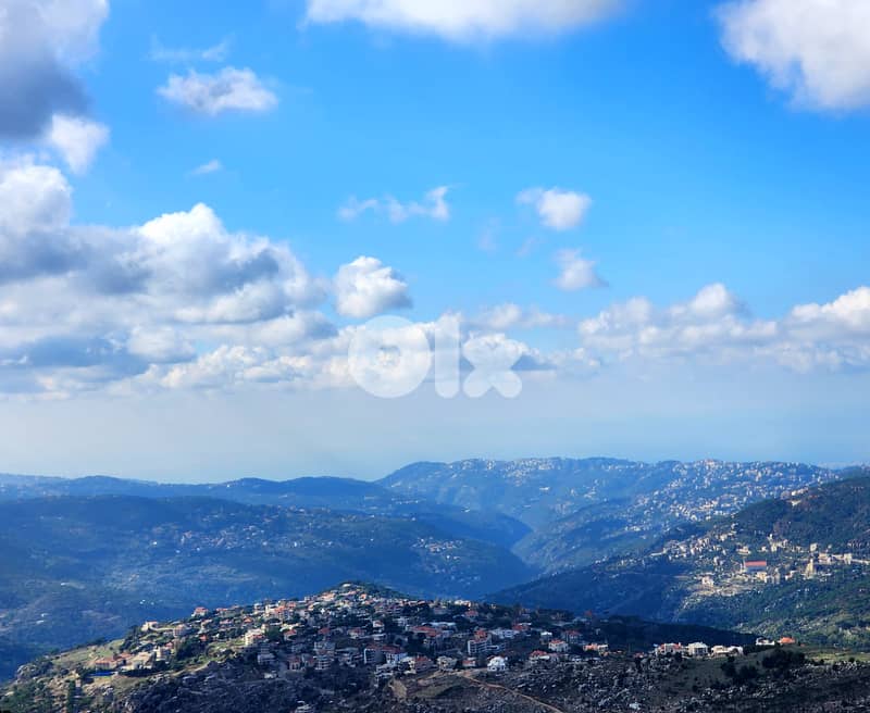 1100 SQM Land in Mtein, Metn Overlooking the Mountains and the Ocean 0