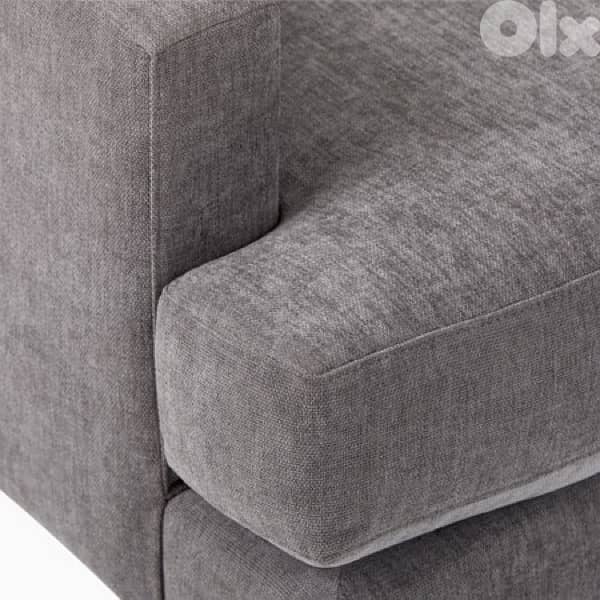 WestElm Andes gray sofa 2