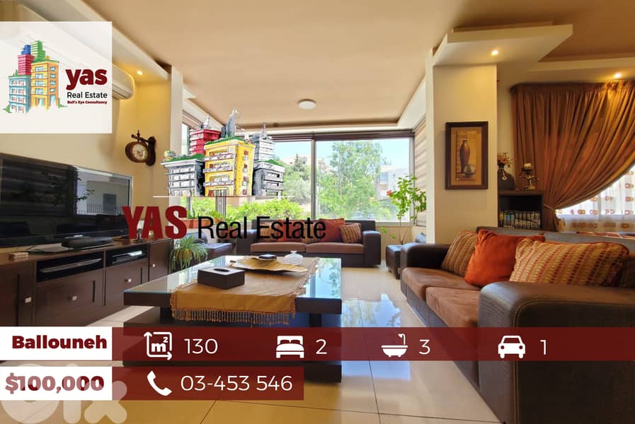 Ballouneh 130m2 | Mint Condition | Prime Area | Catch | TO | 0