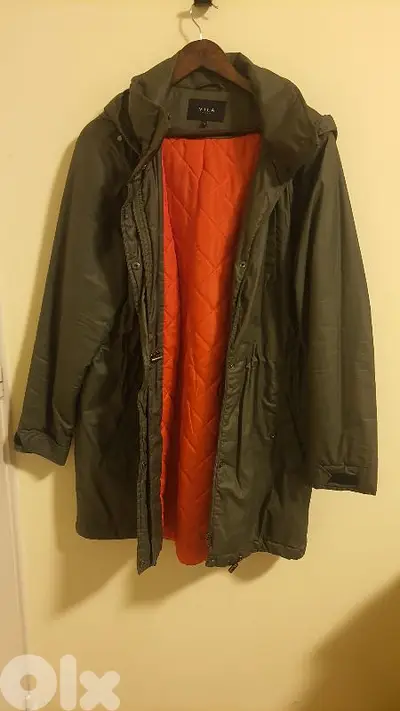 Hooded Coat - Green | VILA uk