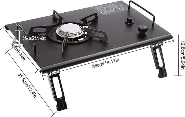 4000W High-Output Field Stove – Stainless & Cast Iron, Quick Ignition 6