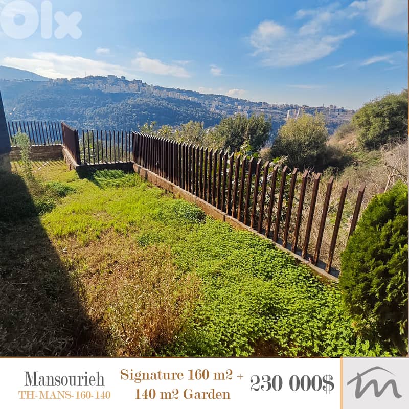 Mansourieh | Signature 160m² + 140m² Garden-Terrace | 2 Parking | View 0