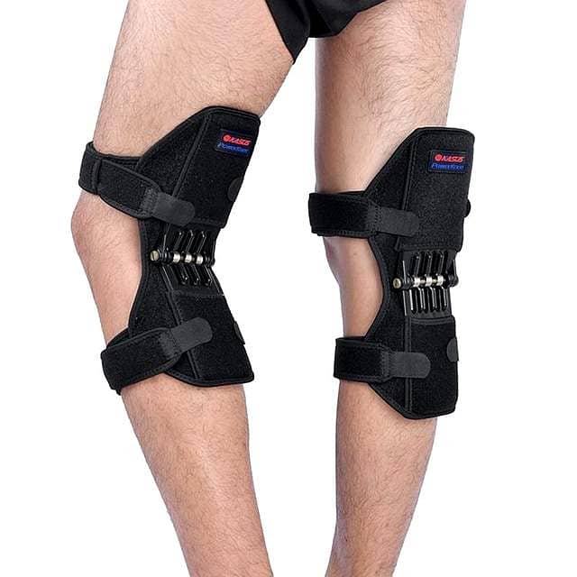 Spring‑Loaded Knee Support – PowerKnee Joint Booster Pads for Lifting 1