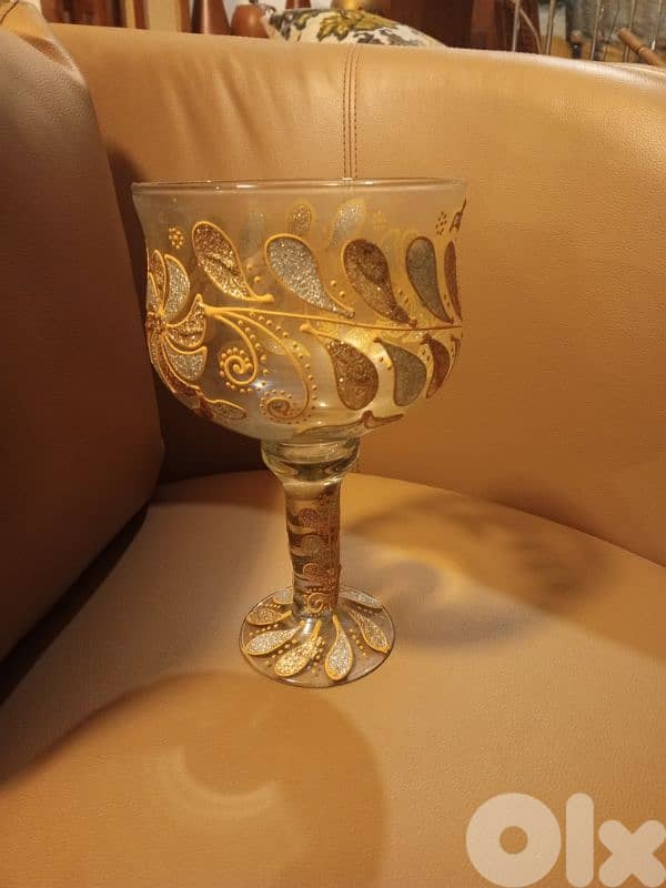 bohemia crystal wine goblet 0