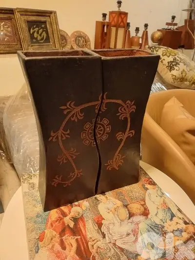 wood vases