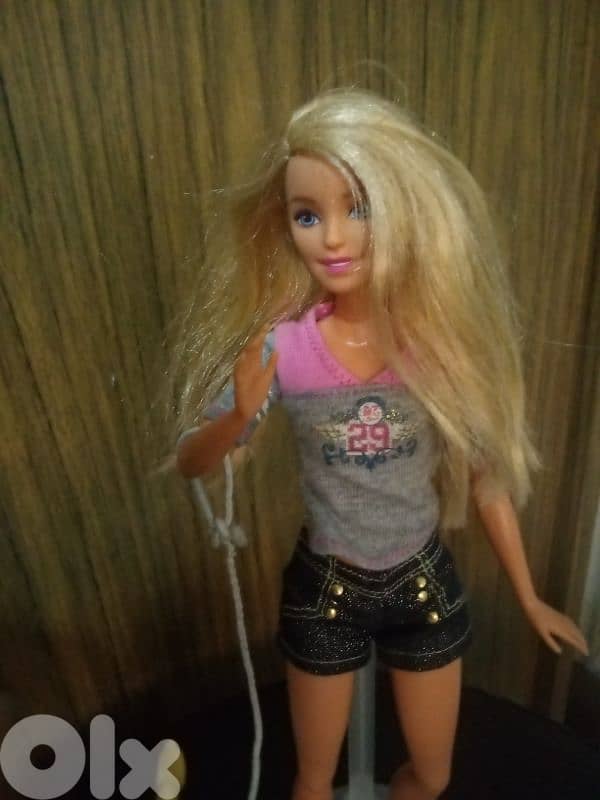 Barbie SPLISH PUP Great doll Mattel2017 flex legs+Walking Dog, both=33 7