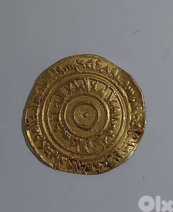 Crusader Gold Dinar imitated Fatimid Al Amir by Kingdom of Jersusalem 0