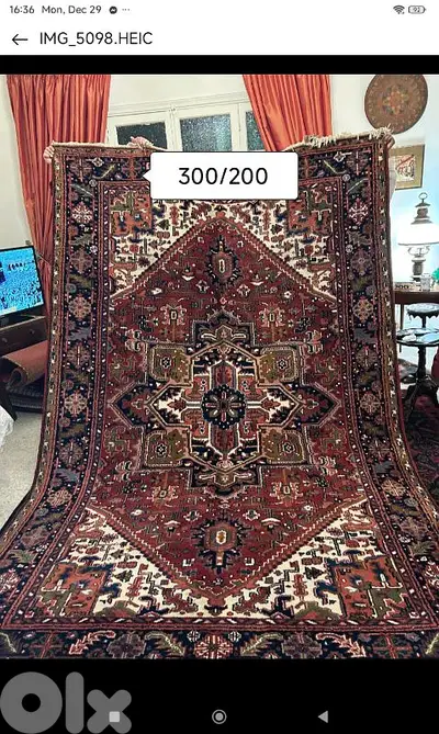 سجادة عجمي قراوان انتيك من النوادر
