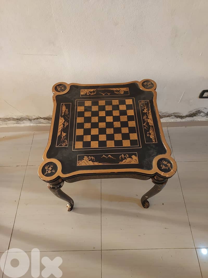 vintage board game table 2in1 0
