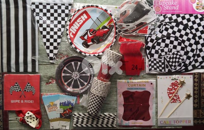 race car birthday supplies 1