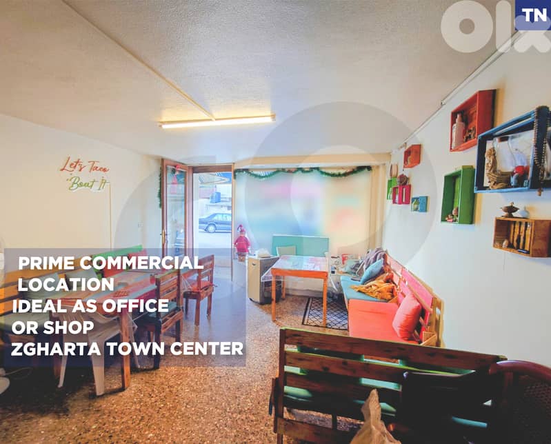 Office or Shop for Rent in Zgharta Town – REF#TN130824 ! 0