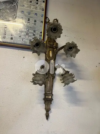 frensh applique bronze ابليك برونز فرنسي غلوب وردة مميز حداا حجم كبير
