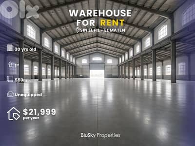 Warehouse For RENT In Sin El Fil مستودع للإيجار #PH