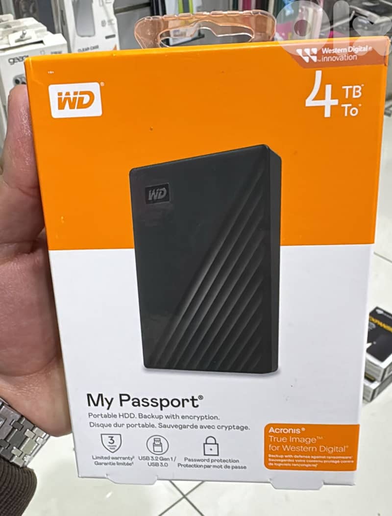 Western Digit My Passport hard disk 4tb 0