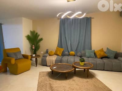 L19373 - Furnished Roof Apartment With Seaview For Rent in Batroun