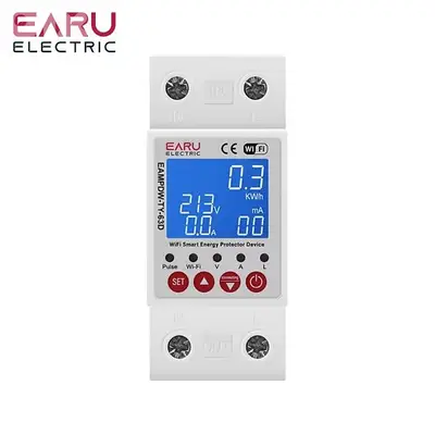 EARU Tuya Smart RCBO Circuit Earth Leakage 63A