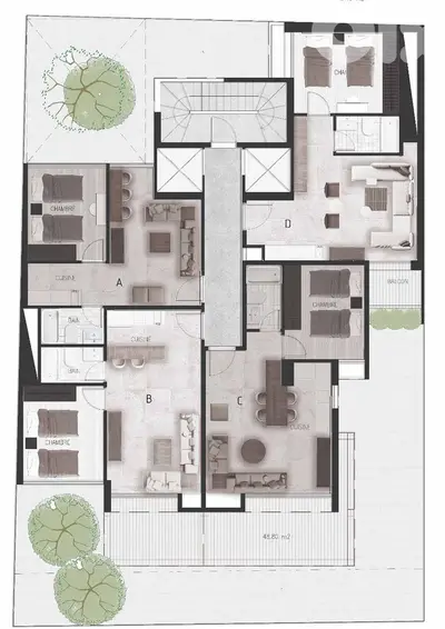 UNDERCONSTRUCTION IN ACHRAFIEH ONE BED GATED PROJECT  , (AC-955)