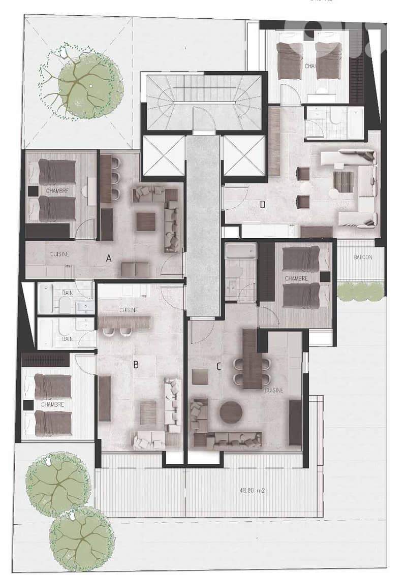 UNDERCONSTRUCTION IN ACHRAFIEH ONE BED GATED PROJECT  , (AC-955) 0