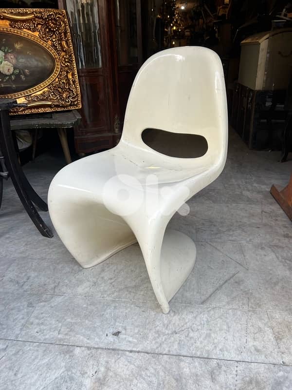 vintage antique 1970’s verner panton single chairs 0