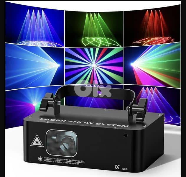 RGB Animated Disco Party LightLED Stage Projection with DMX 10CH , 0