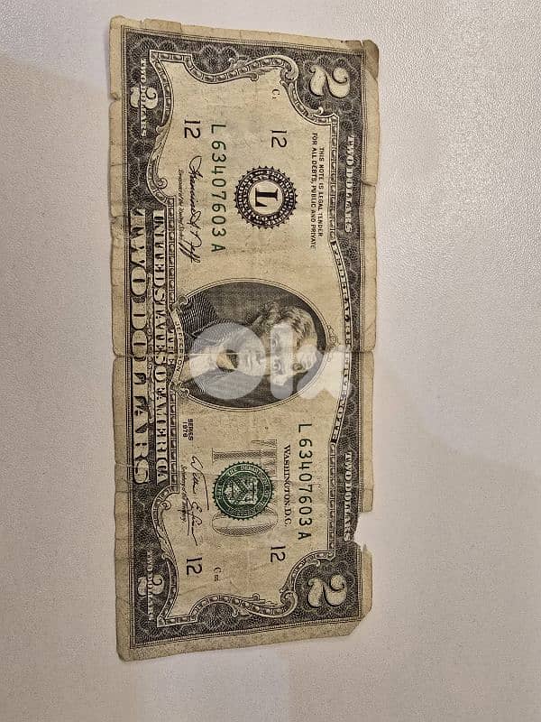 2 doller bill year 1976 0