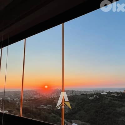 200 sqm Apartment With Mountain & Sea View in MANSOURIEH