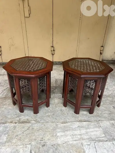 vintage coffe table arabesc طاولة عدد ٢ شرقي شغل مميز ولا اروع خارقين