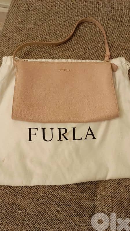 furla light pink bag 0