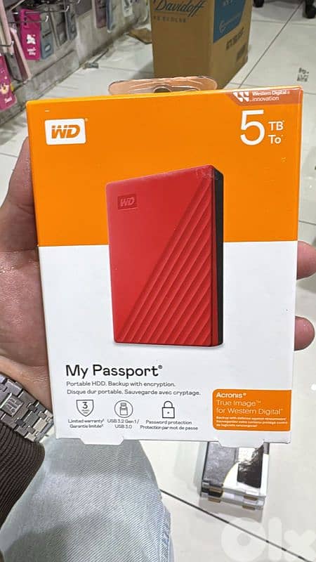 Western Digit My Passport hard disk 5tb 0
