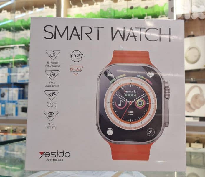 YESIDO SMART WATCH 2.01 INCH HD TOUCH SCREEN IO24 0