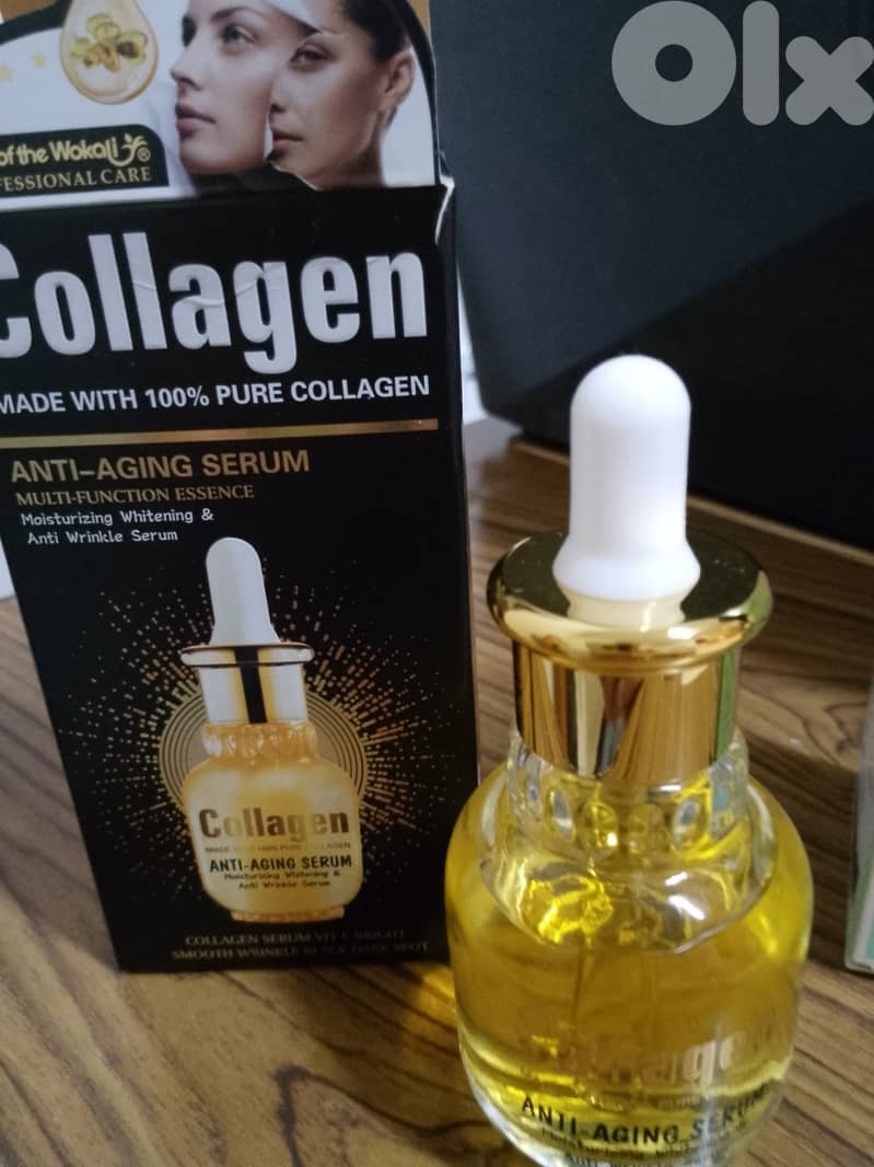 100% collagen serum plus Eliza Jones niacinamide serum 1
