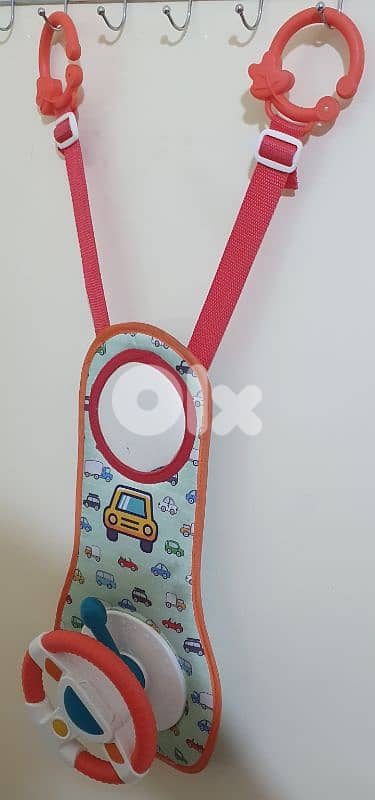 Baby Kids Eletric Simulation Steering Wheel  Musical Car Seat Back toy 1