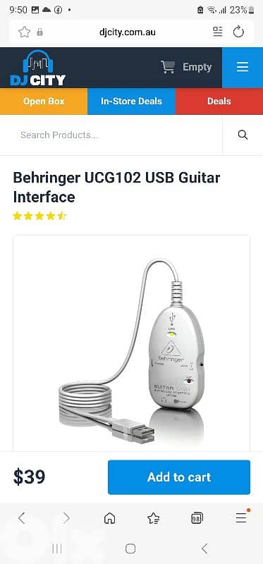 usb link guitar and any instrument to computer 1