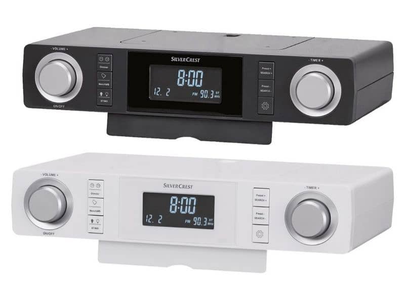 Silvercrest SKR 800 B2 kitchen radio in white and black. / 4$delivery 0