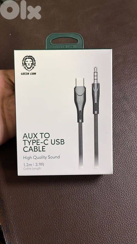 Green lion aux to type-c 1.2m  las 0
