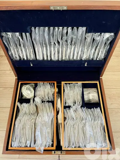 prata wolf complete set in box,126 pieces,best cutlery 18/10