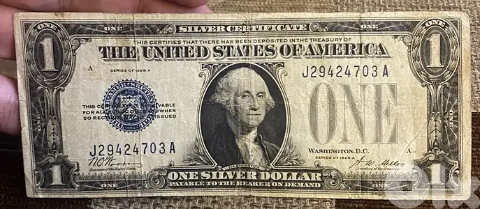 عملة ١$ اميركي سنة ١٩٢٨ 1$ 1928 funny back