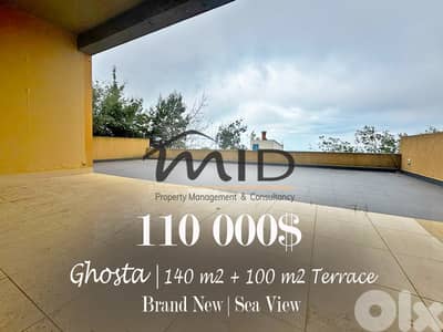 Ghosta | Brand New 140m² + 100m² Terrace | Open View | 2 Parking
