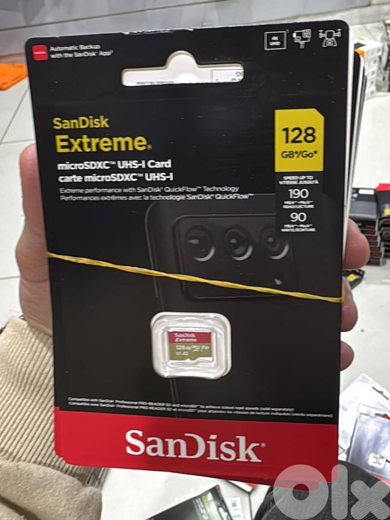 Sandisk Extreme microsdxc 128gb up to 190mb/s 25$ 0