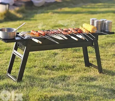 Portable mini Charcoal Grill for camping, garden